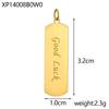CARLIDANA Gold Plated Jewelry Laser Engraved Logo Tags Pendant Jewellery Oval Stainless Steel DIY Name Round Coin Disc Charm