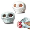 Halloween Prank Toy Soft Silicone Skull With Exploding Eyeballs And Worms Stress Relief Gadget Squeeze Skull Toys