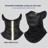 UPF 50+ Ice Silk Sports Neck Gaiter Outdoor Dust Sunscreen Motorcycle Cycling Half Face Mask