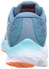 Mizuno Wave Rider 26 Running Shoes, Women's, Lightweight, Resilient, for Jogging, Marathons, Training, and Sports, Blue/White/Orange, Size 25.0 cm, 2E