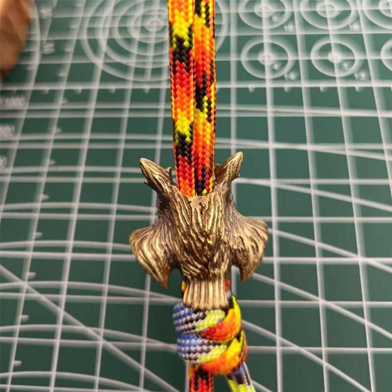 Light Weight Owl Shape Parachute Cord Beads Lanyard Beads Fashion Charm Beads for DIY Lanyard, Keychains Pendants
