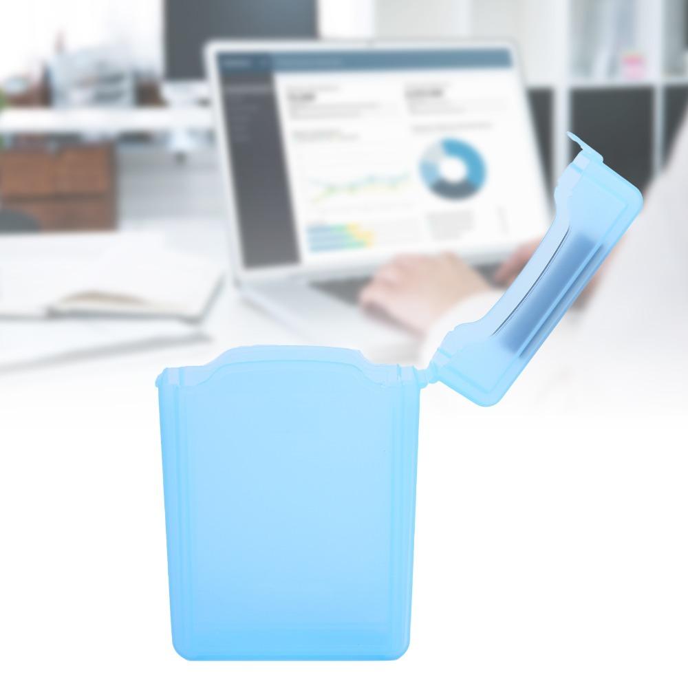 3.5in Hard Disk Protection Box ABS Transparent Hard Disk Protector Storage Box  Data Center синий