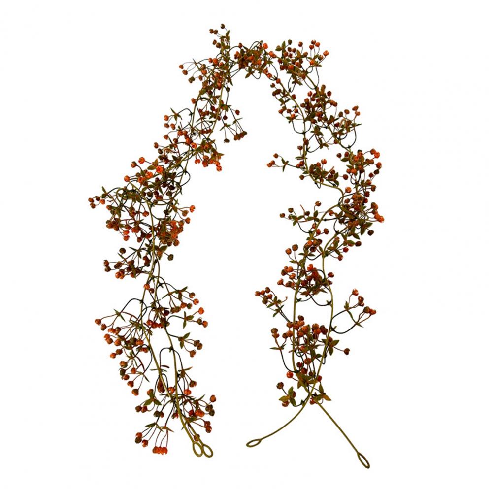 Künstliche Pflanzen für Hochzeitsfeier Künstlicher Herbst-Eukalyptus-Girlande Herbst-Geldblatt-Ranke Kunst für Thanksgiving für Tisch brown