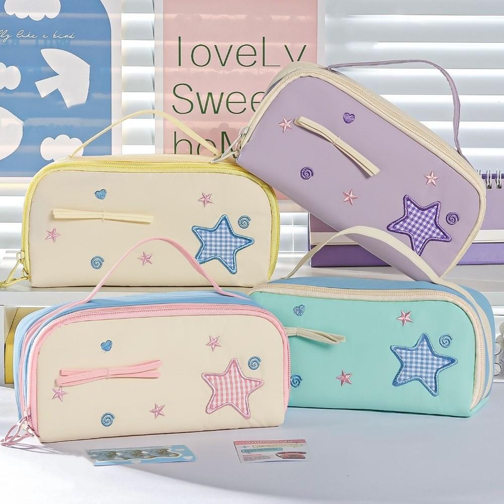 Desktop Storage Korean Style Pen Bag Pencil Pouch Cloth Stationery Bag  Stationery Holder