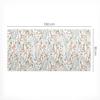 Modern Protective Keyboard Mat Autumn Flowers Twigs 100x50 cm