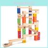 Wooden Childrens Ball Bearing Run Track Building Set For Ages 3 To 6 Educational Toy