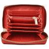 Wings Small Women' Genuine Leather Zippered Wallet Red