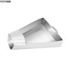 Stainless Steel French Fry Scoop with Handle Multifunctional Funnel Triangle Bucket Durable Cooking Tools Food Shovels