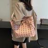 Retro printed tote bag women's 2025 spring new trendy fashion large-capacity shoulder bag premium underarm bag