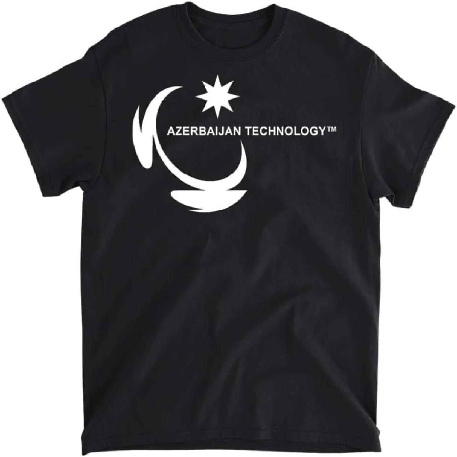 Азербайджан Технологии Смешной Мем Футболка, Майка, Лонгслив, Свитшот, Худи Мужская Женская Детская Сделано в Канаде Черный S чёрный