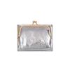 Portable Kiss Lock Wallet Polyester Multiple Card Slots 2 in 1 Card Bag Short Anti-splash Water Leather Coin Purse Students