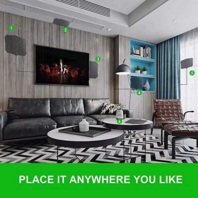 4K 1080P HDTV Antenna with Amplifier Signal Booster Mini Digital TV Antenna Enhanced Reception Indoor Use