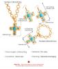 Jewelry Gifts Party Jewelry Accessories Cross Pendant Necklace Bracelet Earrings 1 set Exaggerated Big for Women Punk Y2K Jewelry Set  Accessories