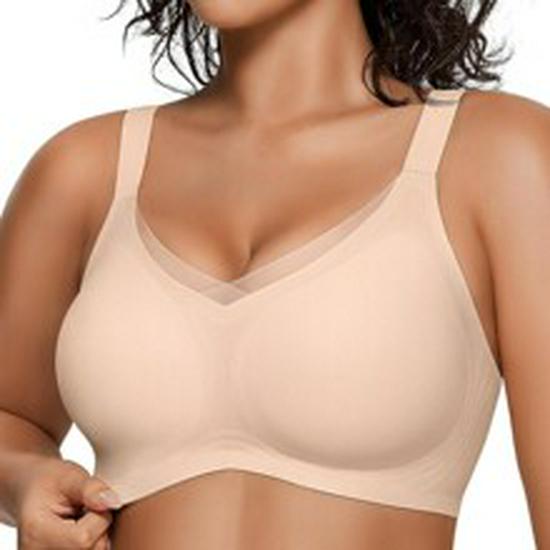 LetsJoli Women's Wire-Free Full Coverage Bra