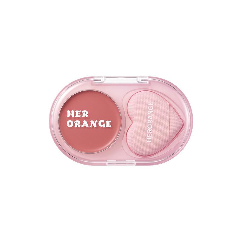 HERORANGE Soft Sweet Korean-Style Blush Cream: Natural Dewy Finish, Blurs, Whitens, and Contours.