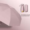 Compact Women's Umbrella with UV Protection and Black Coating – Dual-Use for Sun and Rain