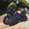 Men's Breathable Non-Slip Outdoor Hiking Shoes - Low-Top, Large Size, Suitable for Travel and Off-Road Sports