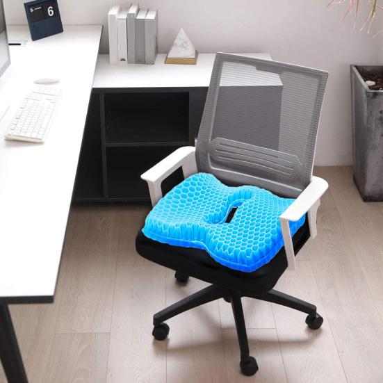 U-образная гелевая подушка для сиденья, облегчение боли, большой размер, эргономичный дизайн, подушка для поясничной поддержки, подушка при дегенеративном заболевании диска A