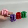 Easy to Wear Crochet Finger Protectors Plastic Elastic Comfortable for Yarn Work with Reinforced Bottom