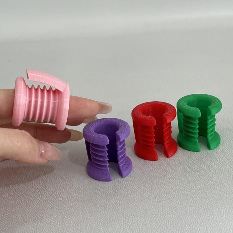 Easy to Wear Crochet Finger Protectors Plastic Elastic Comfortable for Yarn Work with Reinforced Bottom