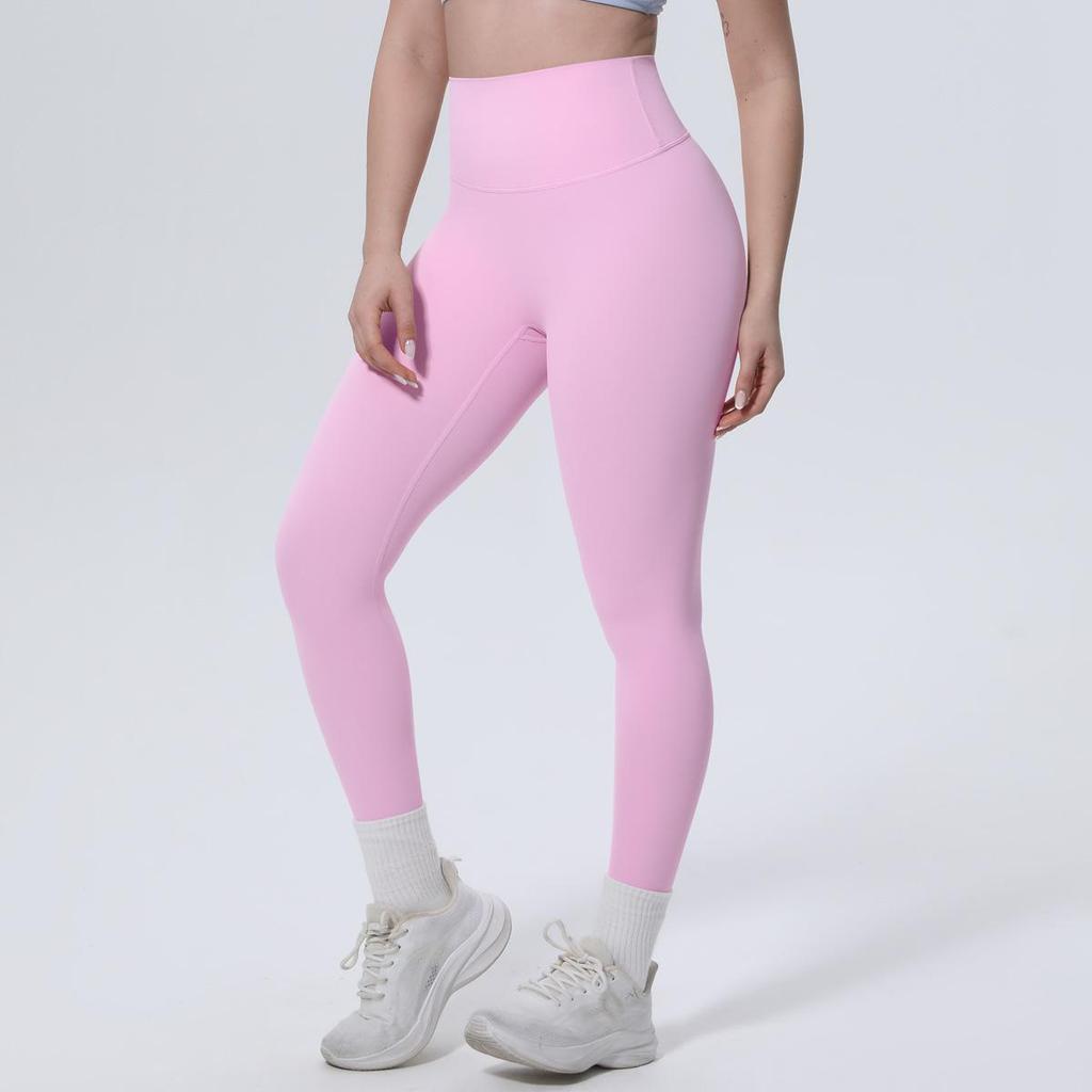 High-Waisted Peach-Lift Anti-Curl Yoga Pants - Skin-Friendly Nylon Tight-Fit Sportswear
