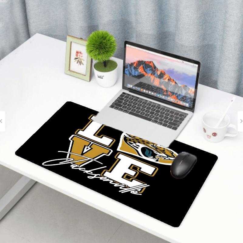 Jacksonville Jaguars Print Mouse Pad, Anti‑Slip Desktop keyboard Mat, for PC Laptop Gaming Working Daily Use, Cool Festival Birthday Gift