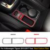 Real Carbon Fiber Car Central Electronic Parking Brake Frame Decoration Sticker For Volkswagen Tiguan 2013-2017 Car Accessories