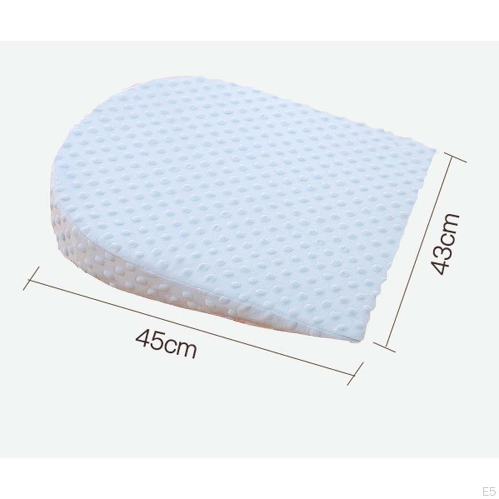Baby Wedge Pillow Removable Cover Soft Triangle Breastfeeding Pillows White