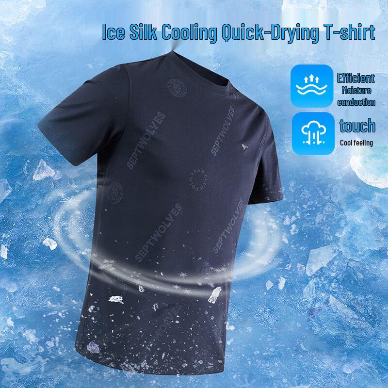 Septwolves Men's Casual Short-Sleeve T-Shirt