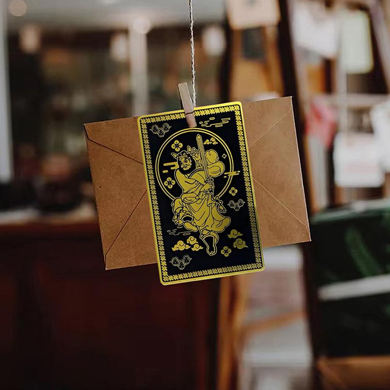 Nachtbeschützer Chung Kwei Fengshui Karte Nachtschatten Schutz Metall Fengshui Amulett Karte Glücksbringer Karte Für Zuhause & Büro