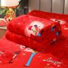 Thickened Coral Fleece Warm Plush Blanket Flannel Bed Sheet Single Piece Winter Single Double Double-sided Fleece Non Slip Cover Blanket