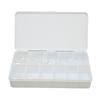 550pcs False Toenail Tips Full Cover Clear Artificial Ultrathin Multi Size Breathable Toe Nail Tips with Storage Box