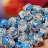 5Pcs, Vintage Cloisonné Lotus Pattern Barrel Beads, Golden/Silvery Plated DIY Jewelry Spacer Findings for Bracelet & Necklace Making 15×13mm