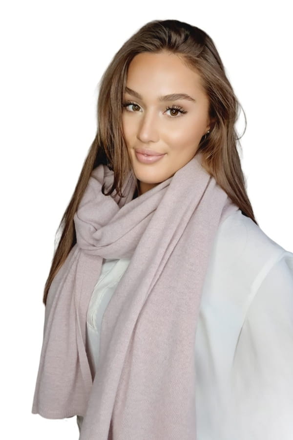 Scarf*01 Women' Woolen Pink Color