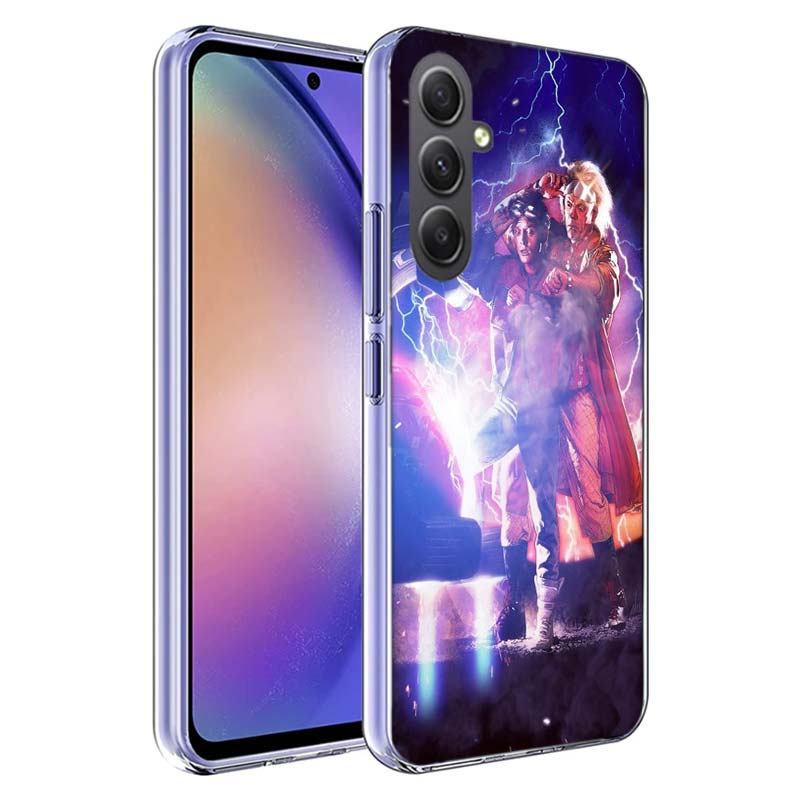 Back To The Future Cover For Samsung A54 A34 A24 A14 A53 A33 A23 A13 A52S A32 A22 A12 Phone Galaxy A03 A04 A02S A42 A73 TPU Case