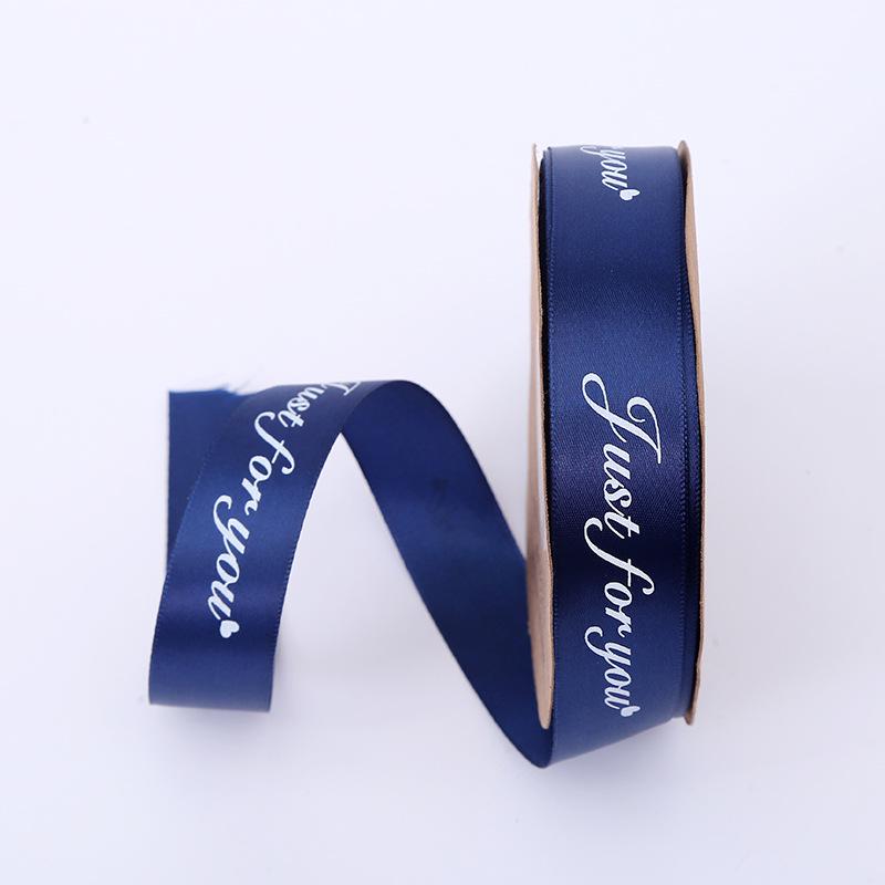 2.5cm Satin Ribbon for Gift Boxes, Cakes, and Flowers - Decorative Bowknot and Woven Colored Ribbon