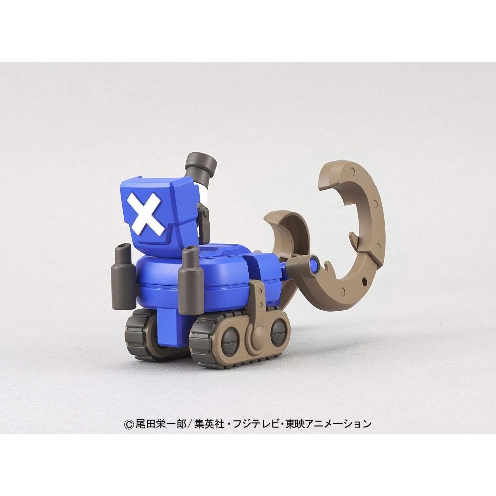One Piece Chopper Robo Super Nr. Farbcodiertes Kunststoffmodell mit 3 Bulldozerhörnern