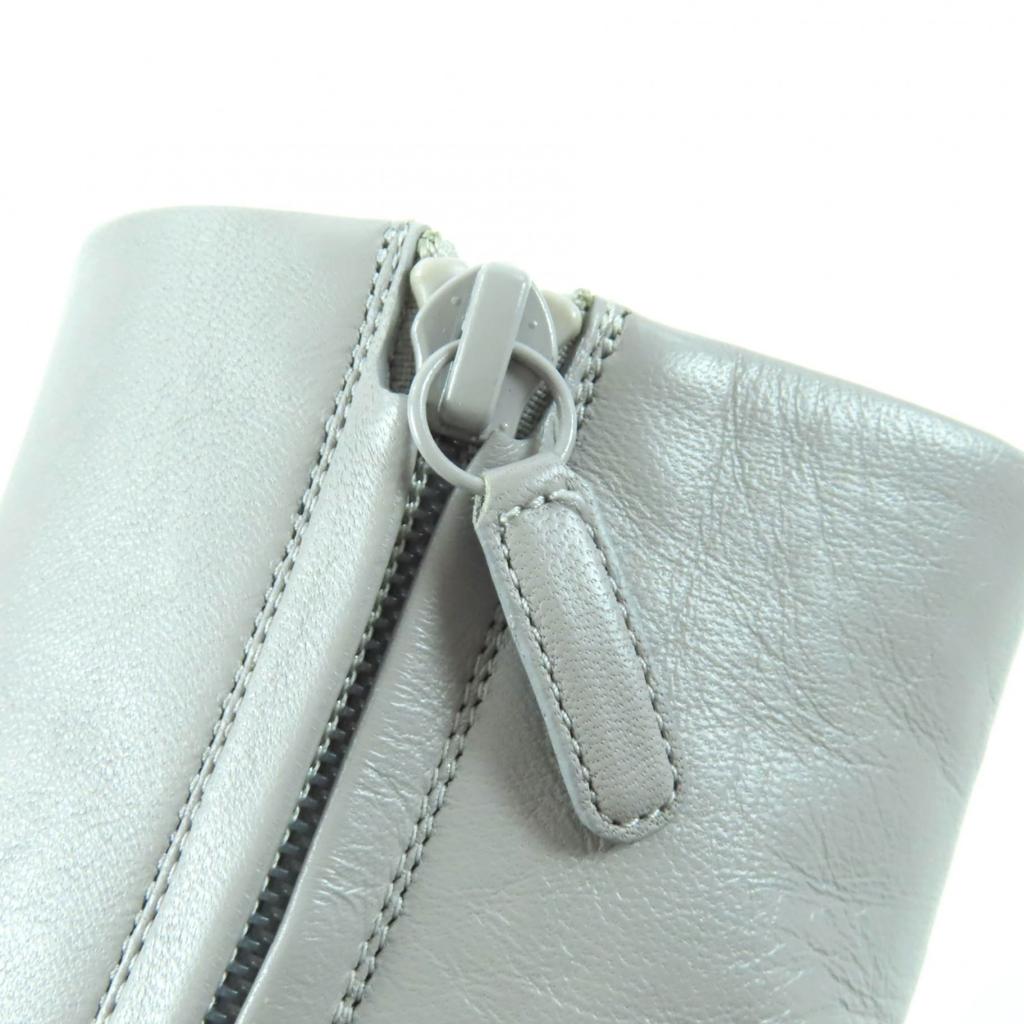 Pristine BALENCIAGA short boots gray leather Women 36 477242 Used