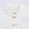 Autumn 2025 Women's Jewel Button Long Sleeve Lapel Poplin Shirt