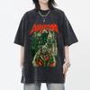 Vintage prané japonské anime Dorohedoro grafické tričko Unisex ležérní oversized Streetwear krátký rukáv měkká bavlna prodyšné tričko Topy