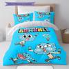 Biancheria da letto con motivo Gumball Decorazione per la casa Regalo di compleanno ( 1 copripiumino + 2 federe, senza imbottitura),merchandising per fan.