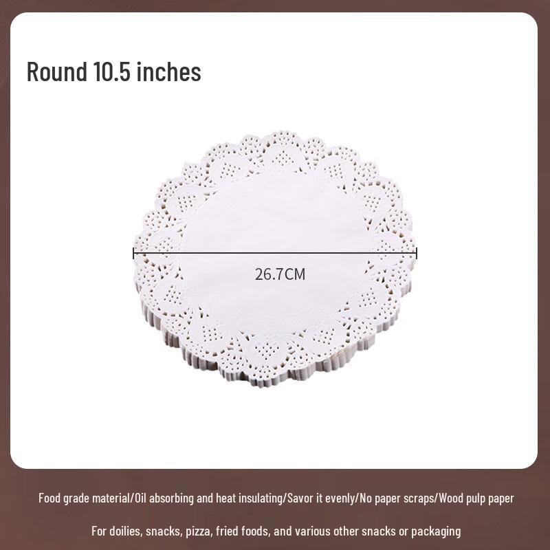 Maidekai Food-Grade Round Baking Lace Doilies