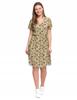 Women's Mini Dress with Envelope Neckline and Tie, Feminine MORAJ M PATT 2