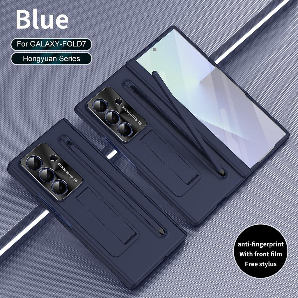 Samsung Galaxy Z Fold 7 Phone Case with Stylus Slot and Hinge Bracket