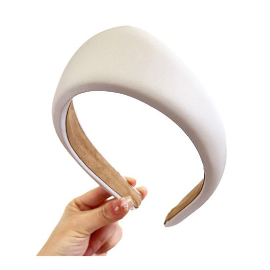 Women Headband Wide Brim Satin Triangle Headband Face Shaping Makeup Washing Hair Hoop Non-Painful Daily Hair Accessory
