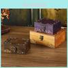 Antique Wooden Locking Storage Box With Lid For Jewelry And Tea Collection For Home Decor