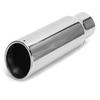 Car Exhaust Pipe Stainless Steel 80mm 3.1in Inlet 102mm 4in Outlet Universal Tail ThroatBlack