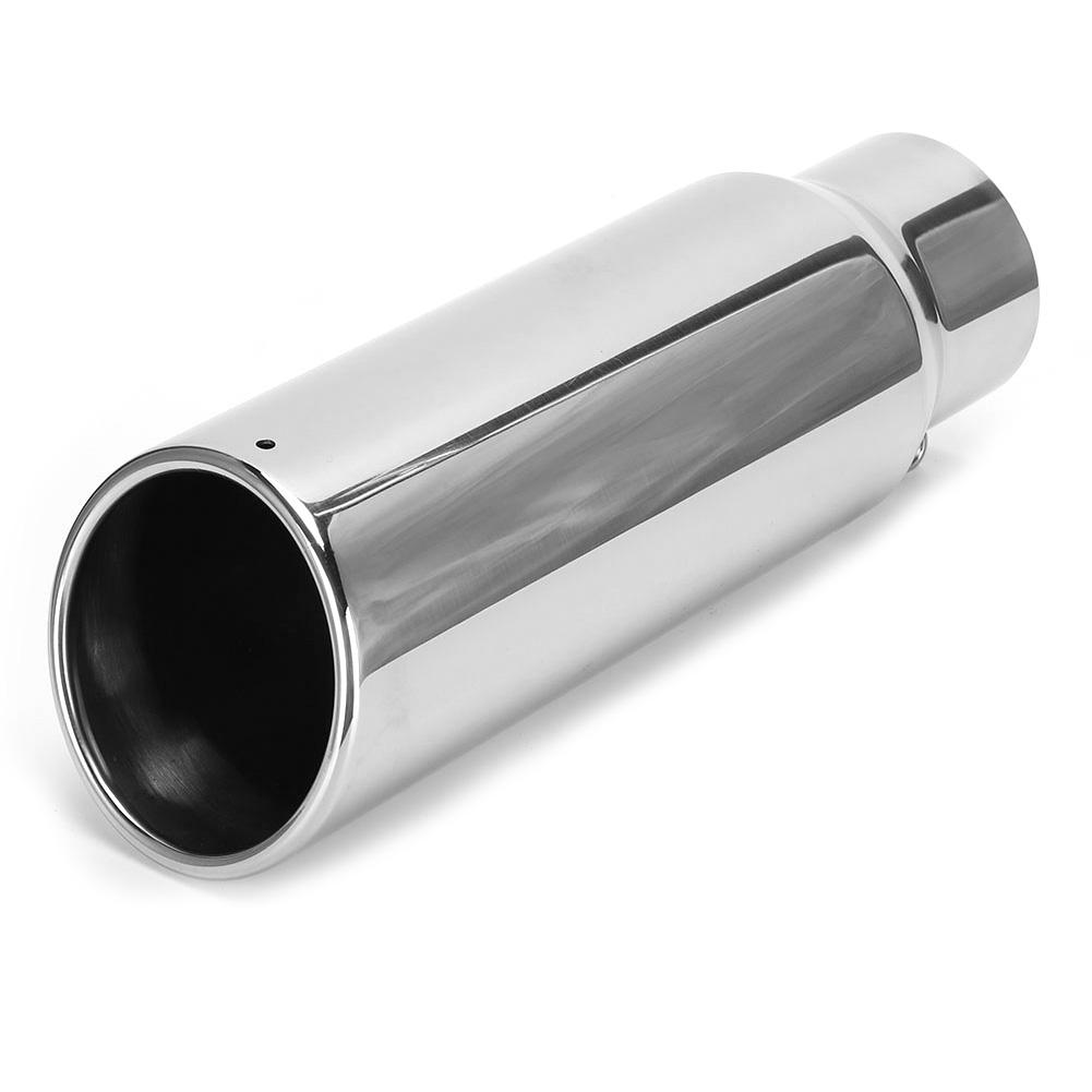 Car Exhaust Pipe Stainless Steel 80mm 3.1in Inlet 102mm 4in Outlet Universal Tail ThroatBlack