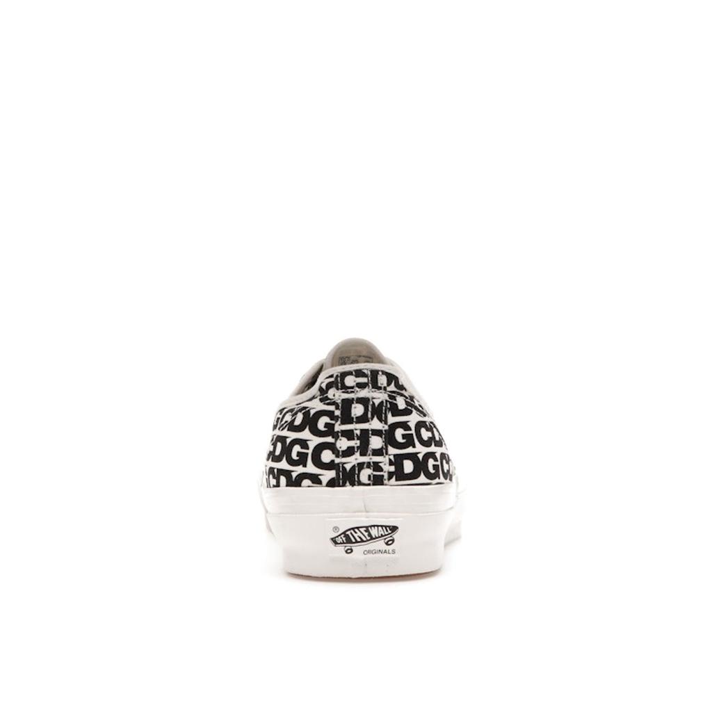 Comme Des Garçons X Vans OG Authentic LX CDG Print - Blanc De Blanc 2018 Unisex Sneakers White Black VN0A4BV9SHM