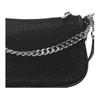 Michael Kors MK Carmela Logo Rhinestone Decorated PVC Crossbody Shoulder Bag Small Women Bags Black 35F4S1QC1S-BLACK